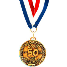 Belle médaille d'anniversaire 50 ans