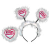 Serre-tête EVJF avec badge pour future mariée Serre-tête EVJF avec badge pour future mariée