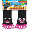 Chaussettes noires et roses pour départ à la retraite Chaussettes noires et roses pour départ à la retraite