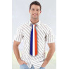 Cravate tricolore pour supporter France Cravate tricolore pour supporter France