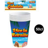 Gobelets en carton géants pour fêter un départ à la retraite