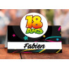 Marque-place pour anniversaire 18 ans en carton Marque-place pour anniversaire 18 ans en carton