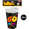Gobelets d'anniversaire 50 cl pour anniversaire 60 ans
