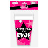 Gobelets pour enterrement de vie de jeune fille en carton Gobelets pour enterrement de vie de jeune fille en carton