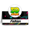 Marque-place 50 ans pour table d'anniversaire Marque-place 50 ans pour table d'anniversaire