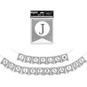 Guirlande joyeux anniversaire couleur argent Guirlande joyeux anniversaire couleur argent