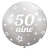 Ballon d'anniversaire 50 ans géant couleur argent Ballon d'anniversaire 50 ans géant couleur argent