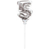 Petit ballon en forme de chiffre 5 pour anniversaire auto-gonflable Petit ballon en forme de chiffre 5 pour anniversaire auto-gonflable