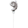 Ballon pour décoration de gâteau d'anniversaire chiffre 9 couleur argent