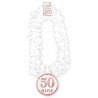 Accessoire collier blanc et rose gold pour anniversaire 50 ans