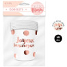 Gobelets Anniversaire Rose Gold x6 | Tralala-Fetes.fr Gobelets Anniversaire Rose Gold x6 | Tralala-Fetes.fr