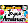 Guirlande de ballons Joyeux anniversaire noire Guirlande de ballons Joyeux anniversaire noire