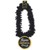 Collier anniversaire à fleurs noir et or Collier anniversaire à fleurs noir et or