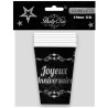 Gobelets en carton pas cher couleur argent pour anniversaire Gobelets en carton pas cher couleur argent pour anniversaire