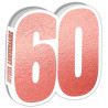 Livre d'or joyeux anniversaire 60 ans rose gold