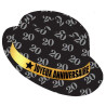 Chapeau pour anniversaire 20 ans noir et doré