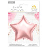 Ballon alu rose gold en forme d'étoile
