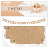 Guirlande kraft joyeux anniversaire de 3 mètres