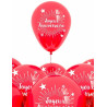 Ballons rouges joyeux anniversaire