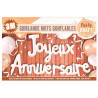Guirlande joyeux anniversaire blanche en ballons Guirlande joyeux anniversaire blanche en ballons
