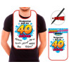 Bavoir Dédicace Anniversaire 40 ans - Accessoires | Tralala-Fetes.fr Bavoir Dédicace Anniversaire 40 ans - Accessoires | Tralala-Fetes.fr