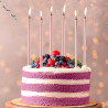 Décoration de gâteau d'anniversaire rose gold