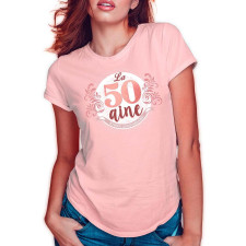 Tee-shirt d'anniversaire femme 50 ans