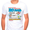 Tee-shirt homme pour anniversaire 30 ans humoristique Tee-shirt homme pour anniversaire 30 ans humoristique