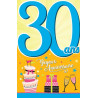 Carte 30 ans spéciale anniversaire