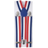 Accessoire bleu blanc rouge pour supporter France bretelles Accessoire bleu blanc rouge pour supporter France bretelles