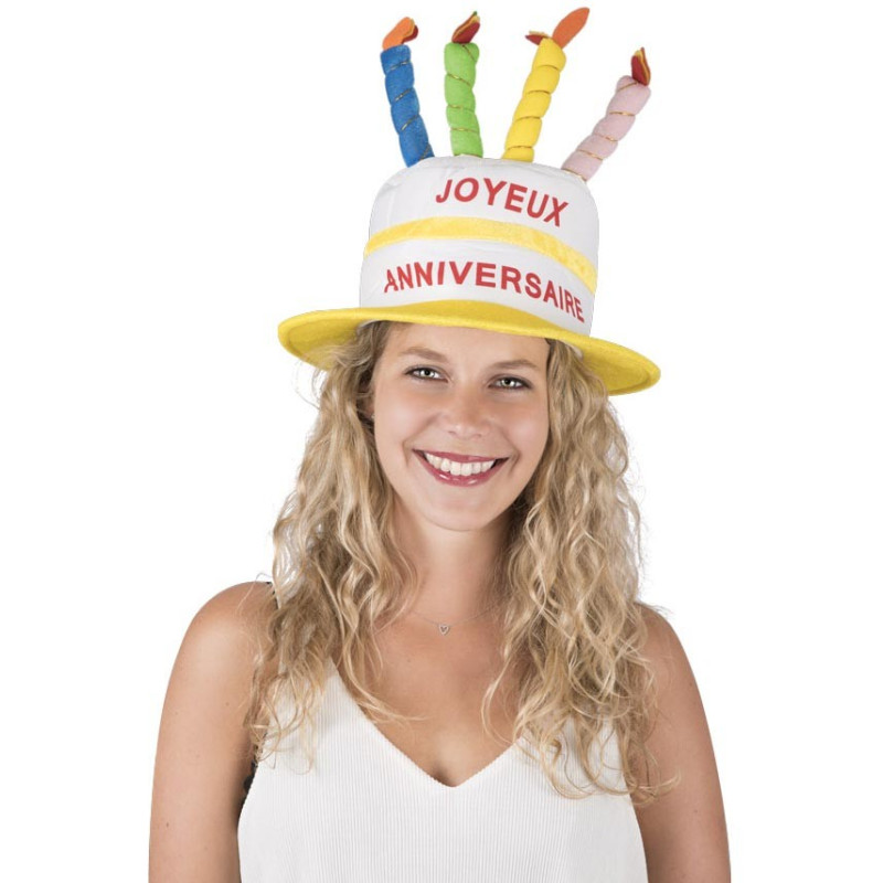 Chapeau coloré pour anniversaire