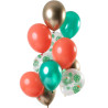 Bouquet de ballons pour décoration d'anniversaire sur le thème tropical