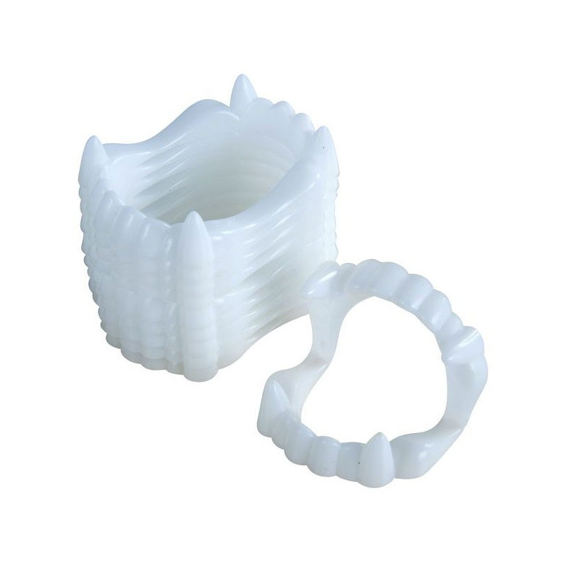 Lot de 10 dentiers de vampires pour Halloween Lot de 10 dentiers de vampires pour Halloween