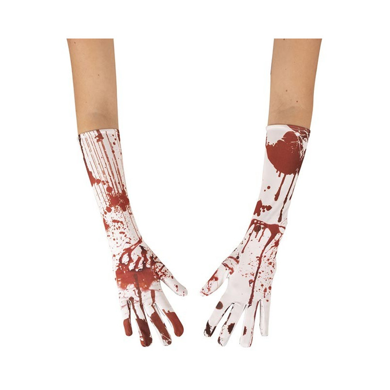 Accessoires d'Halloween gants ensanglantés