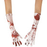 Accessoires d'Halloween gants ensanglantés