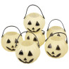Pots à bonbons phosphorescents en forme de citrouilles pour Halloween Pots à bonbons phosphorescents en forme de citrouilles pour Halloween