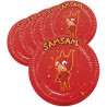 Assiettes en carton pour anniversaire samsam enfant Assiettes en carton pour anniversaire samsam enfant