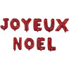 Guirlande de ballons rouges joyeux Noël Guirlande de ballons rouges joyeux Noël