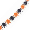 Guirlande Halloween en papier avec araignées Guirlande Halloween en papier avec araignées