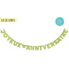 Guirlande Joyeux Anniversaire Vert 2,8 mètres | Tralala-Fetes.fr