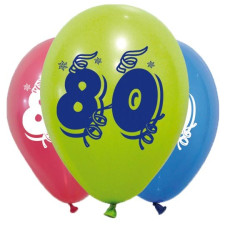 Ballons pour anniversaire 80 ans idéal en décoration