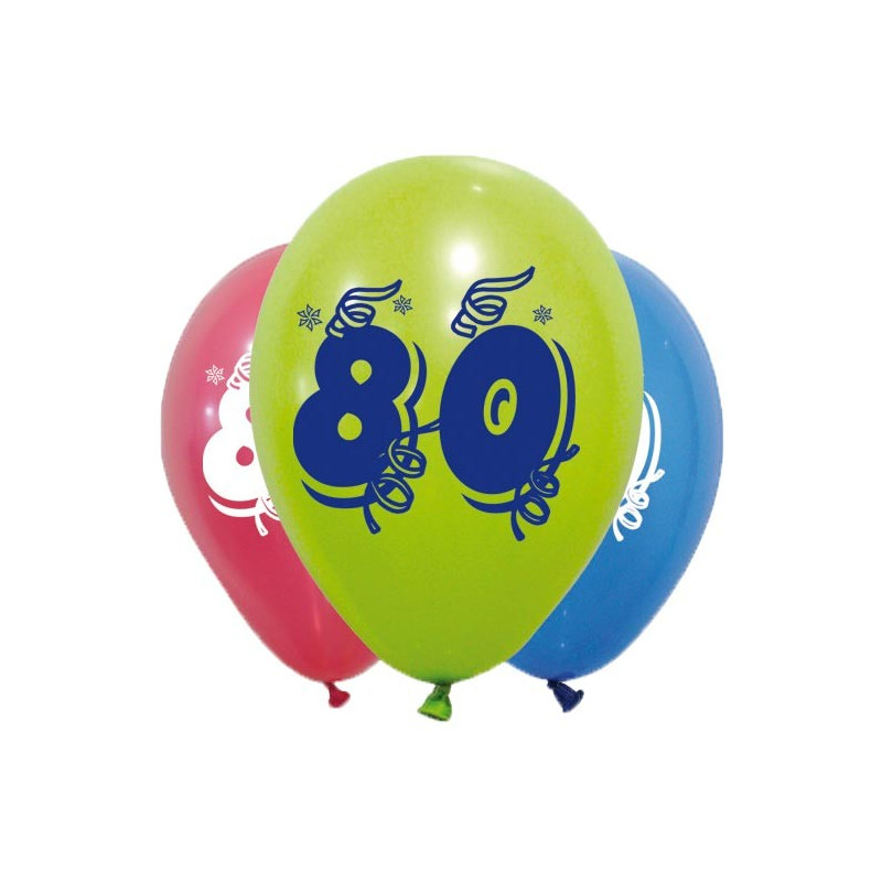 SACHET 6 BALLONS JOYEUX ANNIVERSAIRE TERRACOTTA