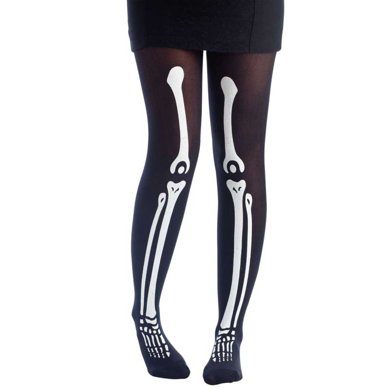 Collant Squelette Femme Halloween - accessoires