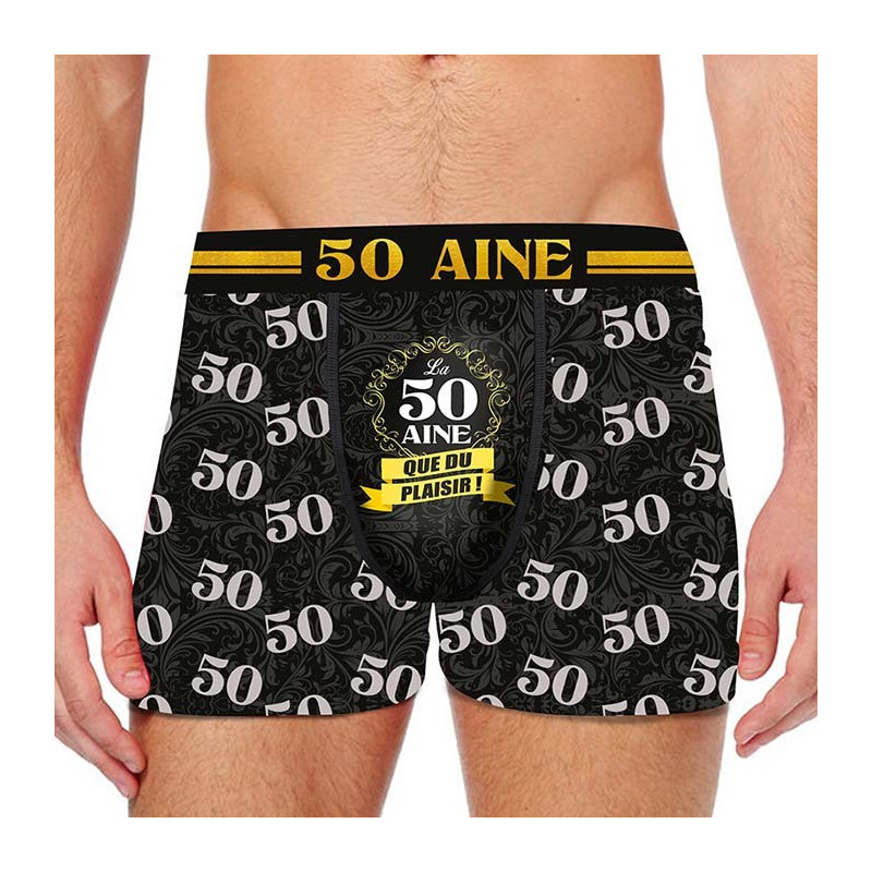 Boxer Anniversaire 50 Ans - cadeaux humoristiques