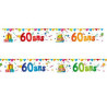 Lot de 4 bannières 60 ans spécial décoration anniversaire