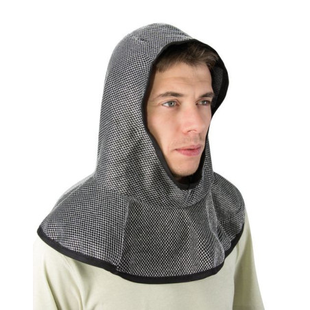 Cagoule De Chevalier Métallique Pour Enfant – Polyester, PU, Spandex – Taille 6 à 16 Ans, Cosplay, Fêtes, Halloween