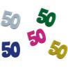 Confettis de table d'anniversaire pour les 50 ans Confettis de table d'anniversaire pour les 50 ans