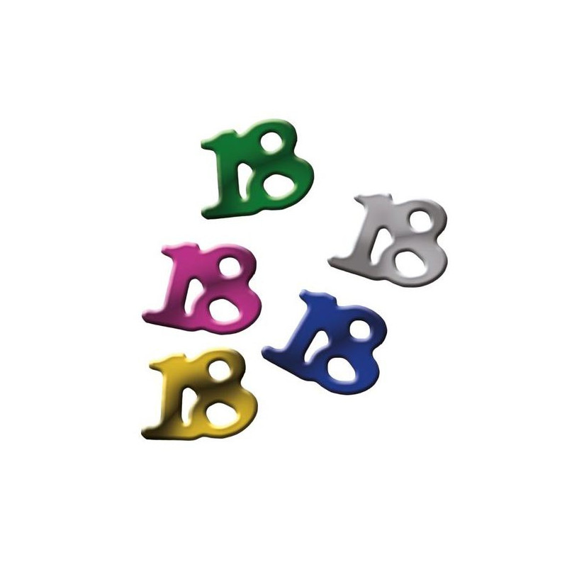 Confettis de table d'anniversaire 18 ans très colorés