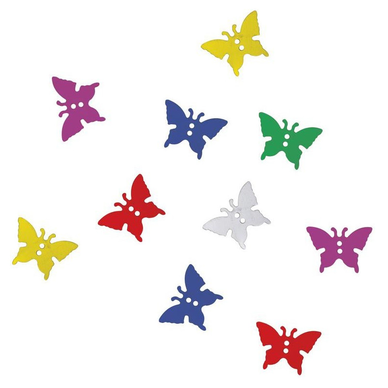 Paquet de confettis de table en forme de papillons