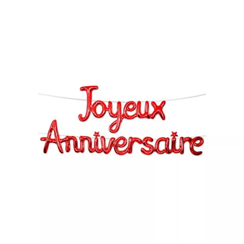 Guirlande Joyeux Anniversaire 2m - Banderole Déco Multicolore Réutilisable Pour Fête